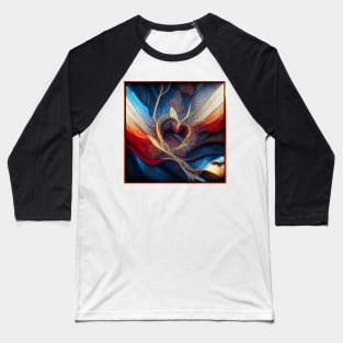 abstract heart Baseball T-Shirt